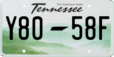 TN license plate Y8058F