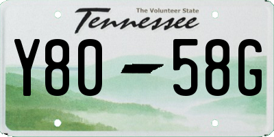 TN license plate Y8058G