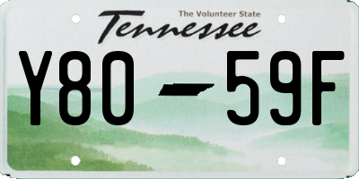 TN license plate Y8059F