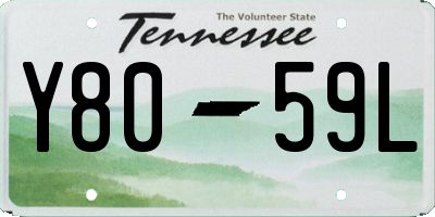 TN license plate Y8059L