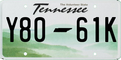 TN license plate Y8061K