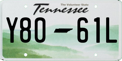 TN license plate Y8061L