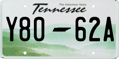 TN license plate Y8062A