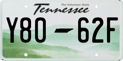 TN license plate Y8062F