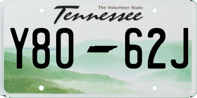TN license plate Y8062J