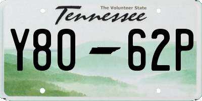 TN license plate Y8062P