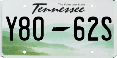 TN license plate Y8062S