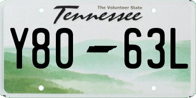 TN license plate Y8063L
