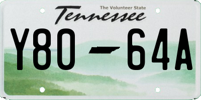 TN license plate Y8064A