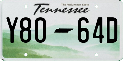 TN license plate Y8064D