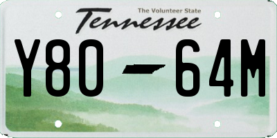 TN license plate Y8064M