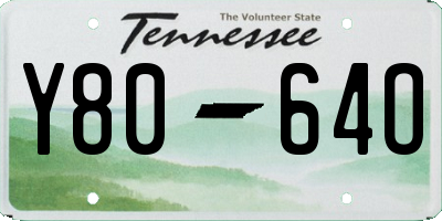 TN license plate Y8064O