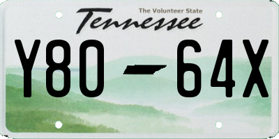 TN license plate Y8064X