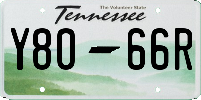TN license plate Y8066R