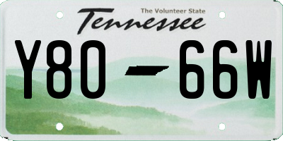 TN license plate Y8066W