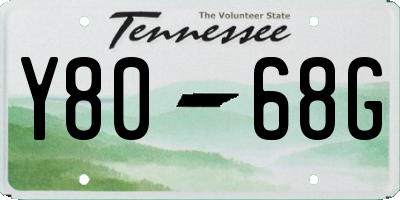TN license plate Y8068G