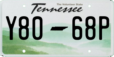TN license plate Y8068P