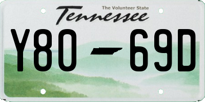 TN license plate Y8069D