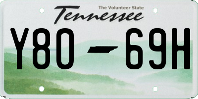 TN license plate Y8069H