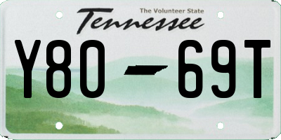 TN license plate Y8069T