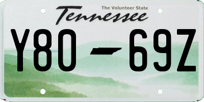 TN license plate Y8069Z