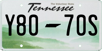 TN license plate Y8070S