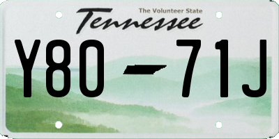 TN license plate Y8071J