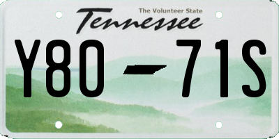 TN license plate Y8071S