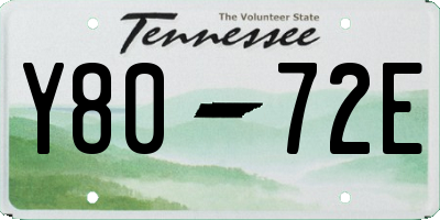 TN license plate Y8072E