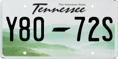 TN license plate Y8072S