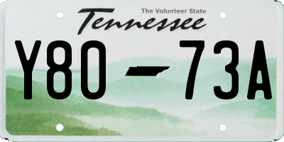 TN license plate Y8073A