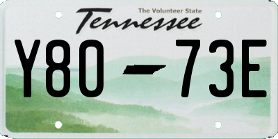 TN license plate Y8073E