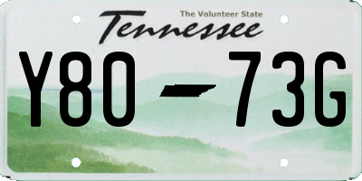 TN license plate Y8073G