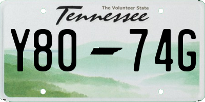 TN license plate Y8074G