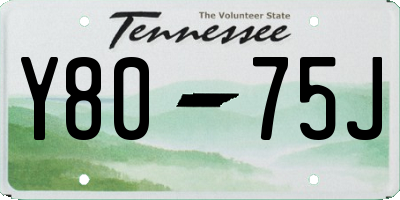 TN license plate Y8075J