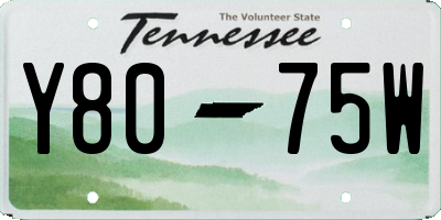 TN license plate Y8075W