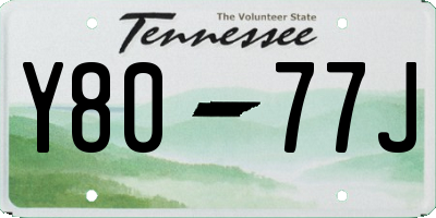 TN license plate Y8077J
