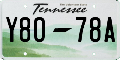 TN license plate Y8078A