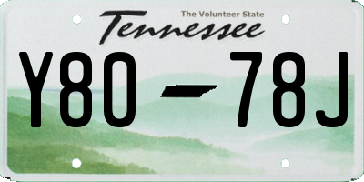 TN license plate Y8078J