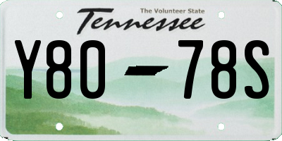 TN license plate Y8078S
