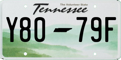 TN license plate Y8079F