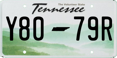 TN license plate Y8079R