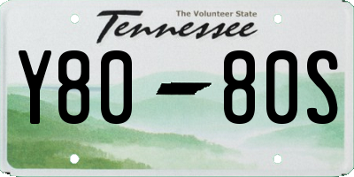 TN license plate Y8080S