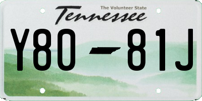 TN license plate Y8081J