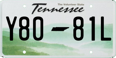 TN license plate Y8081L
