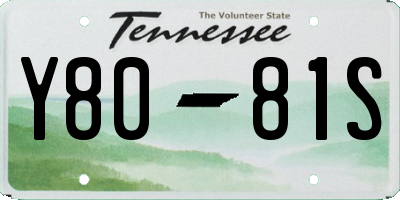 TN license plate Y8081S