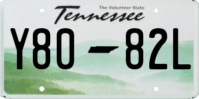 TN license plate Y8082L