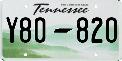TN license plate Y8082O