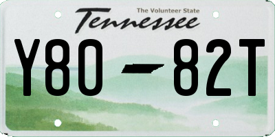 TN license plate Y8082T