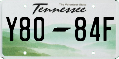 TN license plate Y8084F